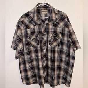 Rustler By Wrangler Pearl Snap Shirt Size 2XL